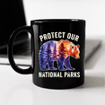 thumbnail image 3 of Protect Our National Parks Smokey Resist Bear Forest Outdoor Mug For Coffee Lover, Funny Ceramic Mug 11Oz-15Oz, 3 of 5