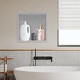 thumbnail image 3 of 12x12 inches Shower Niche, Stainless Steel Recessed Bathroom Shower Niche Shelf Silver, 3 of 8