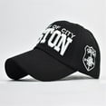 thumbnail image 2 of Penkiiy Alphabet Embroidery Baseball Cap Adjustable Size for Running Workouts and Outdoor Activities All Seasons Bulk Adjustable Size Plain for Men Women Black, 2 of 2