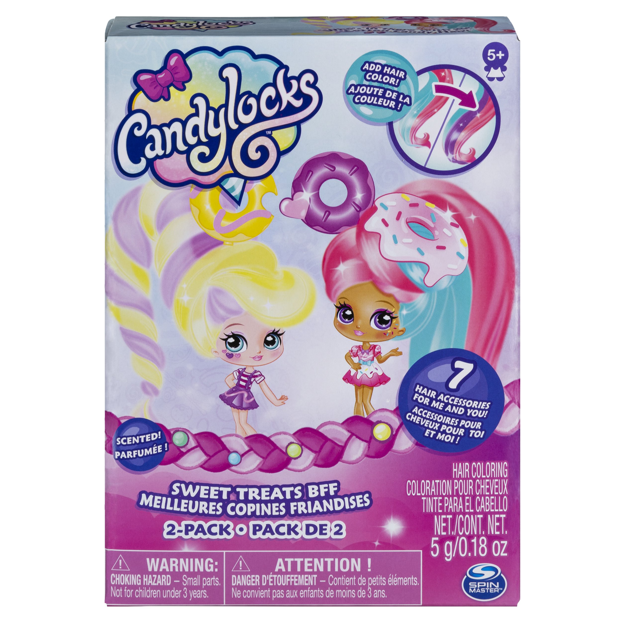 Candylocks, Bff 2-Pack, Jilly Jelly and Donna Nut, Scented Collectible Dolls with Accessories - image 4 of 6