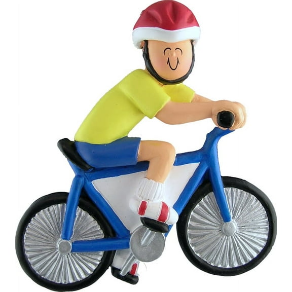 Bicycle Rider Christmas Ornament
