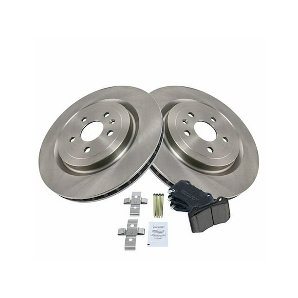 Rear Brake Pad and Rotor Kit Compatible with 2009 2016 Cadillac CTS