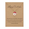 thumbnail image 4 of Creative Dripping Oil Santa Snowman Necklace Wishing Painting Oiled Paper Card Necklace, 4 of 9