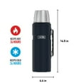 thumbnail image 4 of Thermos Stainless King 2L Matte Midnight Blue Stainless Beverage Bottle, 4 of 7