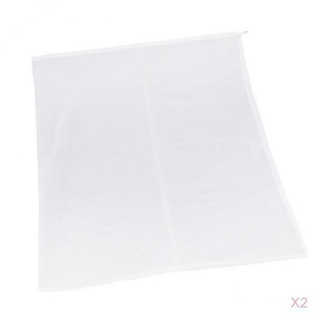 

2 Pcs Milk Coffee Juice Reusable Nylon Mesh Strainer Filter Bag 80x80cm