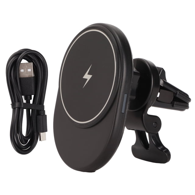 Cargador magnético para coche, soporte giratorio rápido de 360 ° para teléfono, Base de cargador inalámbrico para vehículo para IPhone 13 Mini 13 Pro 12 12 Pro