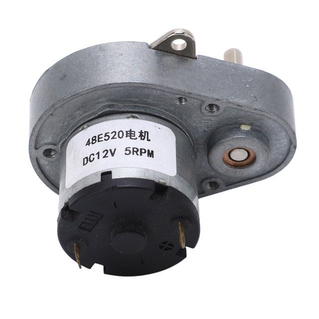 Motor De Engranaje Eléctrico, Acero aleación Cojeo Buen Motor Con Engranaje Eléctrico DC Reducción De Velocidad De 12V 5 Rpm Para Robot