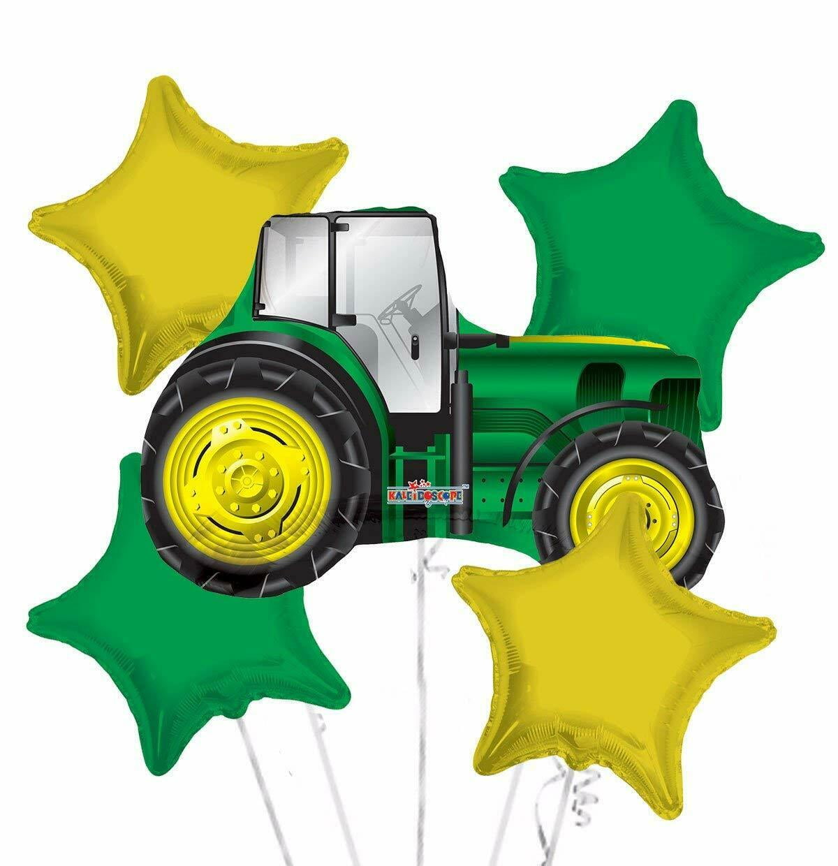 Happy Birthday Tractor Balloon Bouquet Party Supplies...