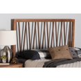 thumbnail image 6 of Baxton Studio Rahela Mid-Century Modern Ash Walnut Finished Wood Queen Size Headboard, 6 of 9