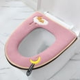 thumbnail image 3 of ENTASSER Washable standard toilet seat with zipper lid and handlePurple, 3 of 5