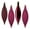 Berry Red, variant on Vickerman 5.5" Burgundy Finial Drop Christmas Ornament, Assorted 4 Finish, 8 per Pack