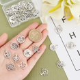 thumbnail image 3 of 32 Pcs 8 Styles Silver Tree of Life Charms Stainless Steel Flat Round Hollow Connector Charms Tree Shaped Metal Charms Pendants for DIY Crafts Jewelry Making, 3 of 7