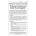 thumbnail image 2 of World's Best Cross Word - Large Print Vo. 5 / Issue 20: 99+ Puzzles, Mystery Words, Bonus Word Scramble, Summer Time Edition, Helpful Hints, Relax, Unwind, Unplug, Boost Brain, De-Stress Solve!, 2 of 3