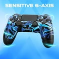 thumbnail image 4 of Game Controller for P4, Wireless Controller Compatible with P4/SLIM/PRO & PC with Dual Vibration & 6-Axis Gyro Sensor, 4 of 6
