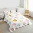 thumbnail image 3 of jejeloiu Colorful Doughnut Queen Comforter Set,Sweet Dessert Bedding Sets,Rainbow Polka Dots Bedding Comforter Set For Girls Teens,Super Cozy Room Decor Reversible,3-Piece, 3 of 8