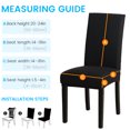 thumbnail image 5 of CJC Dining Chair Covers, Stretch Solid Color Seat Slipcovers, Universal Chairs Protector Covers, 4/6 Pack, 5 of 7