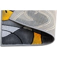 thumbnail image 2 of YHSF Modern Contemporary Area Rug for Living Room, Bedroom, and Office – Elegant Thick Carpet for Dining Room, Kitchen, & Hallways – Washable - Home Decor - Water Repellent - Yellow (2x3 Feet), 2 of 5