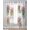 SeaGreen, variant on Pink Spring Floral Sheer Curtains 84 Inch Length 2 Panels Set for Living Room/Bedroom, Wooden Elegant Farmhouse Botanical Kitchen Curtains Grommet Semi-Sheer Curtains Window Treatments 42"x84"x2