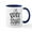 White/Navy Inside, variant on CafePress - Bride Squad Stacked - 11 oz Ceramic Mug - Novelty Coffee Tea Cup