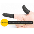 thumbnail image 3 of 15Pair Mobile Game Controller Finger Sleeve Sets, Anti-Sweat Reusable Waterproof Breathable Full Press Screen Finger Set,30 x Game finger cot,black, 3 of 6
