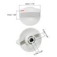 thumbnail image 2 of Unique Bargains Wh1x2721 Dryer Knob Replacement Selector Knob Easy to Install Plastic White 2 Pack, 2 of 5