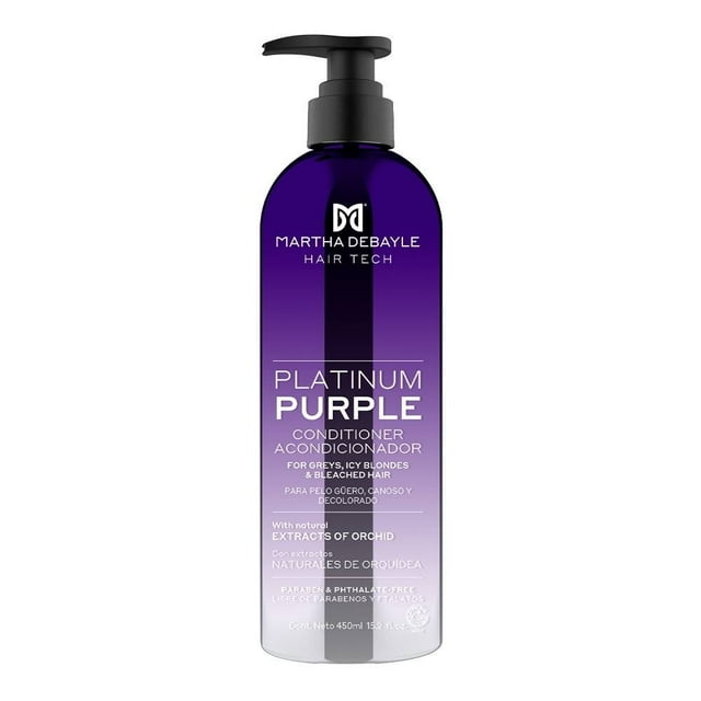 Acondicionador Martha Debayle platinum purple 450 ml