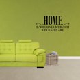 thumbnail image 1 of Wall Decal Quote Home Is Wherever My Bunch Of Crazies Are Subway Style Vinyl Lettering Room Decor XJ262, 1 of 5