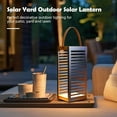 thumbnail image 4 of GRAND PATIO Solar Powered LED Lantern, Outdoor Water-Resistant Steel Lantern with Handle, Decor for Patio, Yard, Porch, Large, 4 of 6