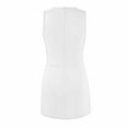 thumbnail image 5 of Mlqidk Golf Tennis Dresses for Women Side Slit Sleeveless Crew Neck Dress Golf Athletic Active Sport Mini Dresses Build In Shorts with Pockets Beige M, 5 of 8