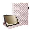 thumbnail image 3 of for Samsung Galaxy Tab A9 Plus 11.0 inch Release 2023 (SM-X210/SM-X215) Case, Rhombus Pattern Multiple Viewing Angles Stand Slim Folio Cover (Rose Gold), 3 of 6