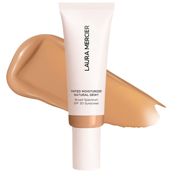 Laura Mercier Mini Long-Wear Tinted Moisturizer Natural Dewy SPF 30 with Hyaluronic Acid Color: 3w1 Palomino Size: 1.52 FL OZ