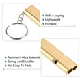 thumbnail image 4 of Uxcell Survival Whistle, Double Tubes Whistles Super Loud, Gold, 3 Pack, 4 of 5