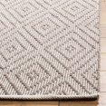 thumbnail image 4 of Safavieh Montauk Collection MTK811A Handmade Flatweave Grey and Ivory Cotton Area Rug (4 x 6), 4 of 5