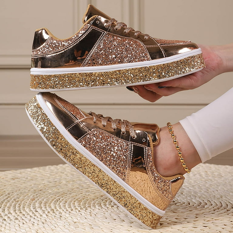 Girls rose gold tennis shoes new arrivals