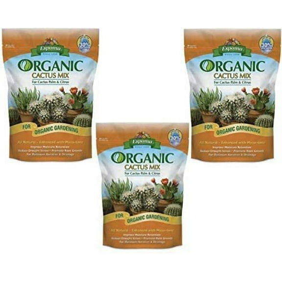 Espoma Potting Mix, Cactus, 4 qt, Pack of 3