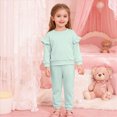 thumbnail image 2 of NOLDARES Baby Girl Clothes Toddler Girl Outfit Crewneck Sweatshirt Long Sleeve Shirt Pants Winter Clothing Set(Mint Green,4-5 Y), 2 of 6