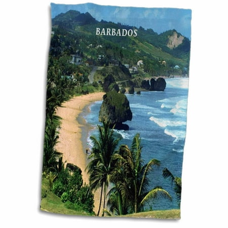 

3dRose Barbados Beach - Towel 15 by 22-inch