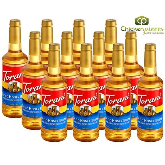 Torani Salted Honey Butter Flavoring Syrup 750 mL/25.36 oz Plastic Bottle