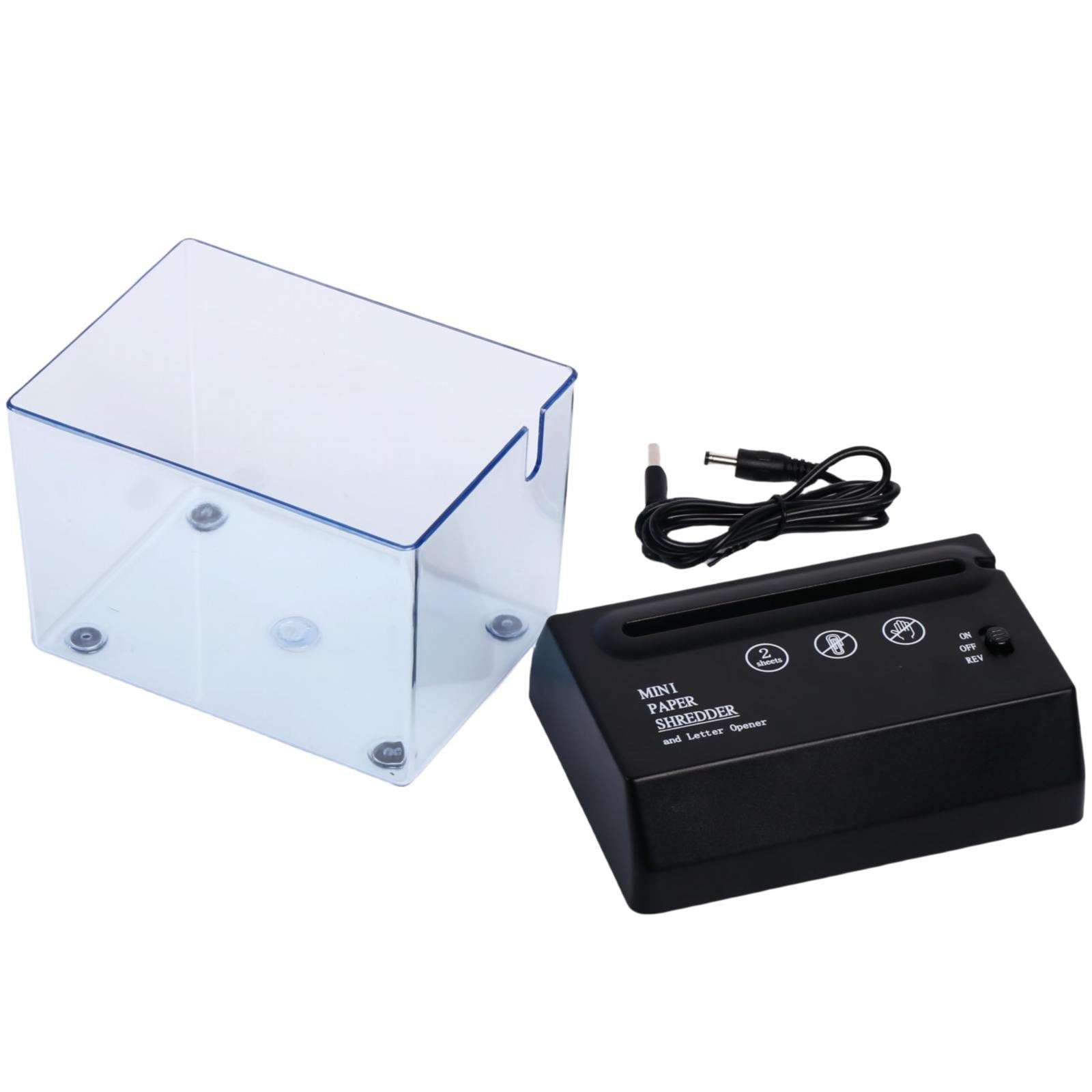 Feng Shui Import Portable Mini USB Paper Shredder for Office,Automatic Cutting Machine with Letter Opener,Battery Powered File Shredder for Home Use