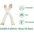 thumbnail image 2 of UV Protection Lace Arm Sleeves, Women's Floral Lace Sleeves Hollow Out Long Sunscreen Gloves Fingerless Driving Gloves, 2 of 9