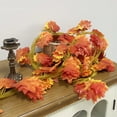 thumbnail image 6 of EUDIDV Maple Leaf Garland - Thanksgiving and Halloween Decor, Artificial Realistic Fall Foliage Hanging Vine for Indoor/Outdoor Party, Wedding/Fireplace Decoration with Hanging Hook, 6 of 6