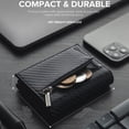 thumbnail image 5 of Beltzy Men Wallet Slim RFID Blocking Credit Card Holder Small Wallet for Men with Pop Up Card Holder with Zip Pocket,Bifold Minimalist Smart Wallet Gift for Men, 5 of 7