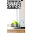 thumbnail image 3 of Ambesonne Black and White Window Valance, Chevron Lines, 54" X 12", Black White, 3 of 3