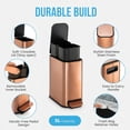 thumbnail image 4 of 1.3 Gallon Copper Slim Stainless Steel Pedal Trash Can – Soft Close for Narrow Spaces, 4 of 5