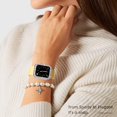 thumbnail image 2 of 2-Pack Bling Compatible for Apple Watch Cases 38mm Series 3 2 1, Protective Bumper for iWatch Series 1/2/3 (38mm, Silver/Clear), 2 of 5