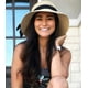 thumbnail image 3 of Sombrero de paja para mujer, ideal para la playa, con protección UV UPF50, plegable y de verano., 3 of 6