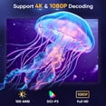 thumbnail image 2 of GCZ Projector with WiFi and Bluetooth 5.2, Support 4K 1080P Video Projector with HDMI for Home Theater/Bedroom/Outdoor, 2026 Upgraded, 2 of 10