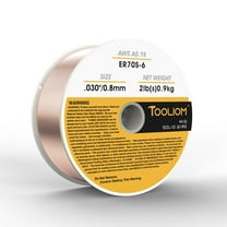 TOOLIOM ER70S-6 Mild Steel MIG Solid Welding Wire 0.8 mm 2-Pound Spool