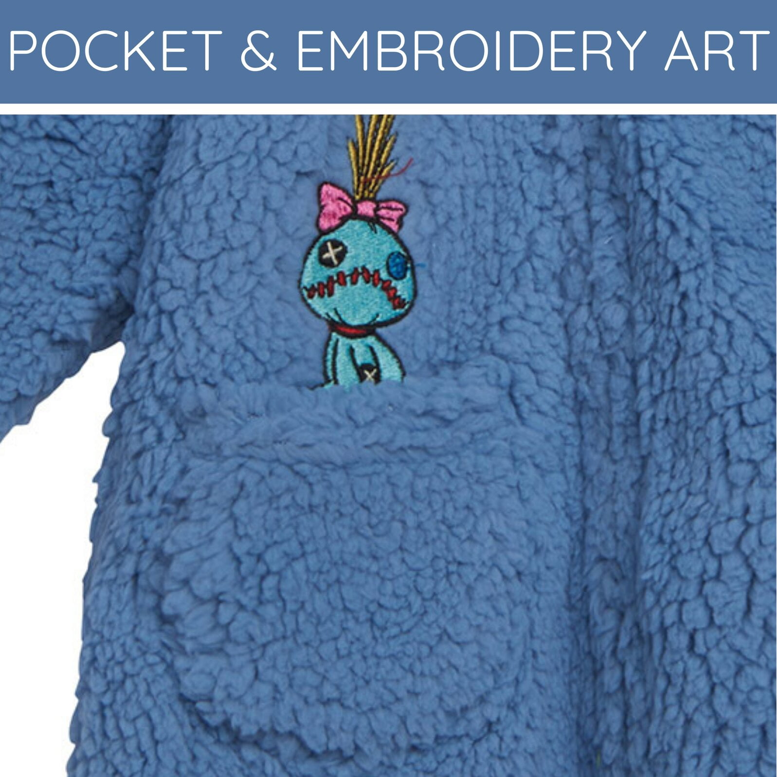 Disney Lilo & Stitch Baby Boys' Cosplay Hooded One Piece Light Blue Stitch