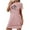 Pink, variant on biudgviw Valentines Day Women's Nightgown Short Sleeve Nightshirts Heart Print Casual Crewneck Sleep Dress Loose Lightweight Sleepwear
